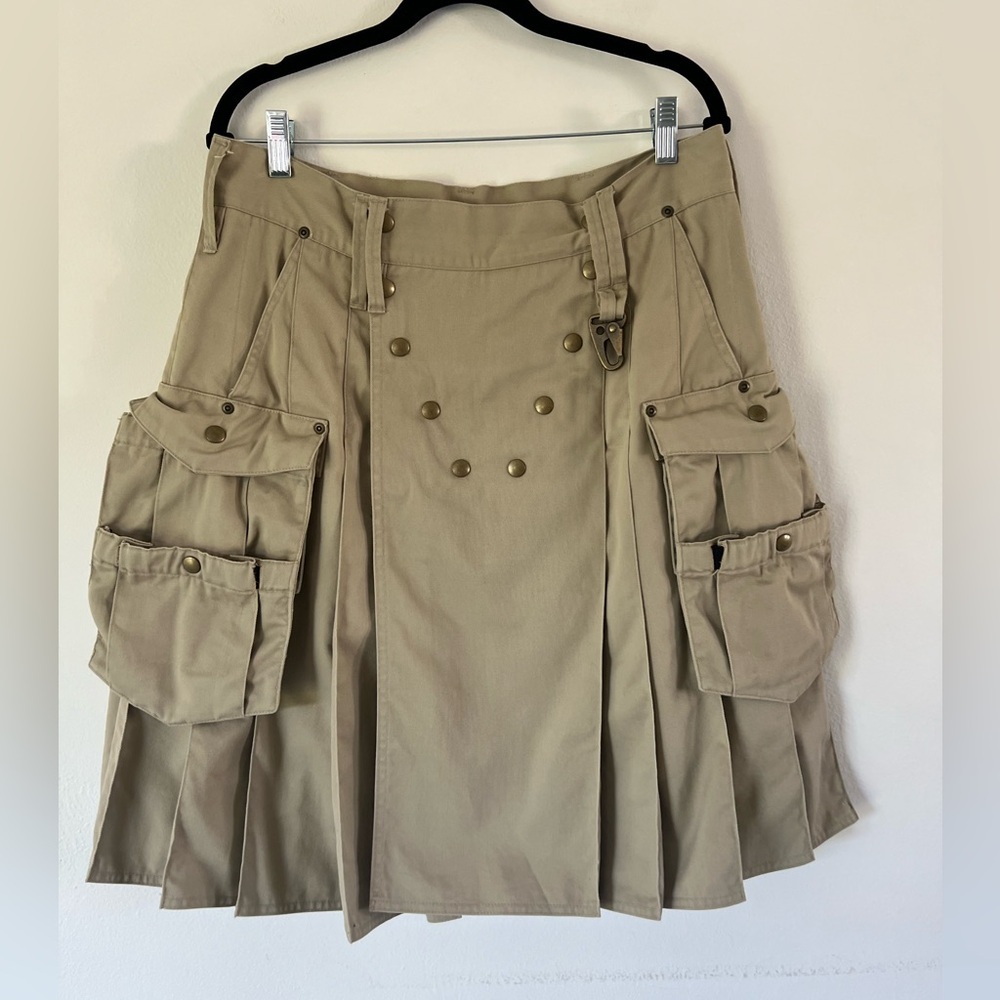 Utilikilts Survival Tan Twill Men's Utility Kilt‎ Size W35L24.5